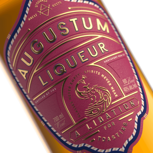 Augustum bottle label